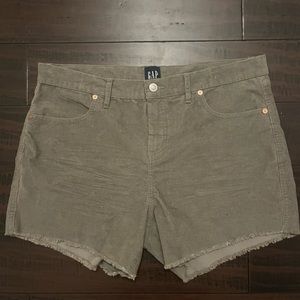 GAP Corduroy Army Green Shorts